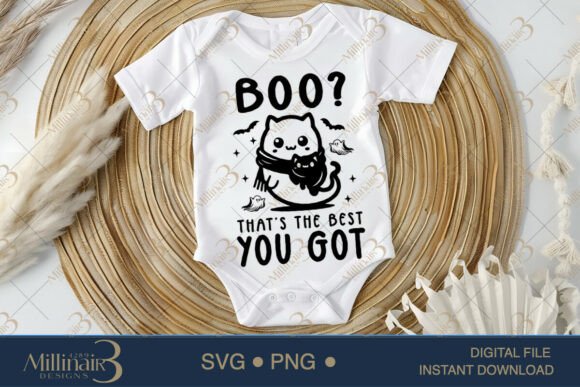 Boo That’s the Best You Got Onesie SVG for Crafts and Graphics