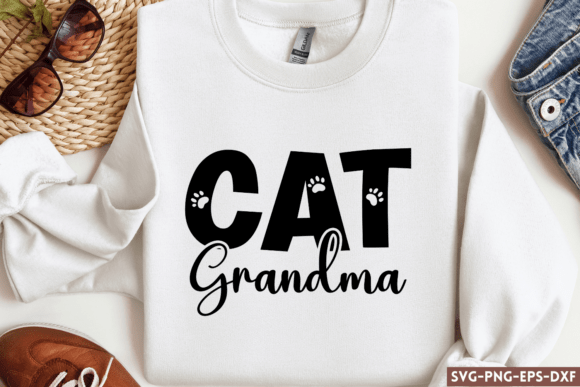 Cat Grandma SVG, Cat Mom SVG