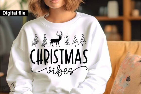 Christmas Vibes SVG for Crafts and Graphics
