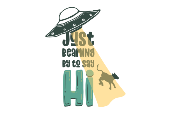 Just Beaming by to Say Hi SVG for Graphics and Crafts