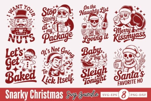 Snarky Christmas SVG Bundle Adds Graphic Flair to Crafts
